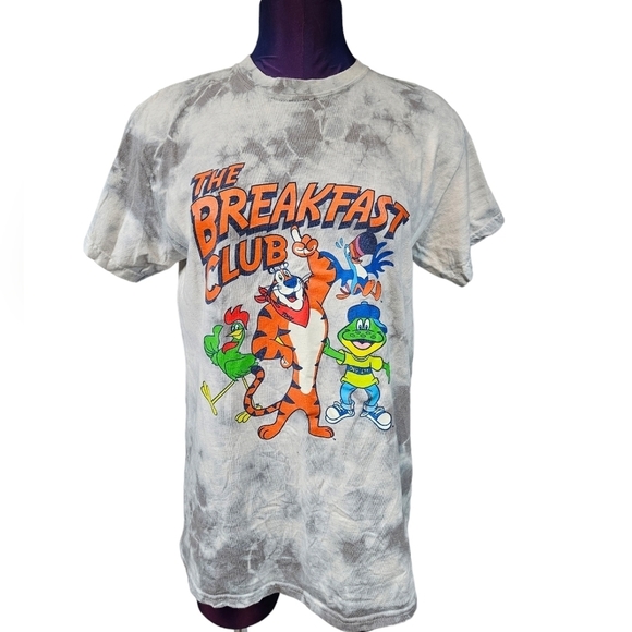 Kellogg's Tie Dye Breakfast Club Graphic Print Tee-Shirt Size Medium Unisex P47 - Picture 2 of 10